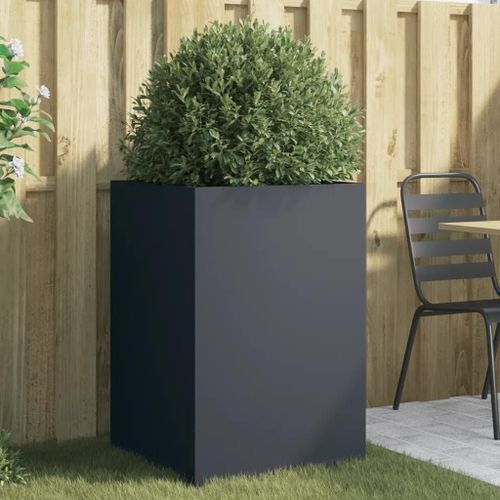 Prolenta Premium - Jardinière Anthracite 52x48x75 Cm Acier