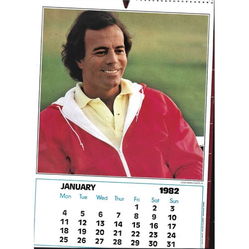 Calendrier 1982 Julio Iglesias