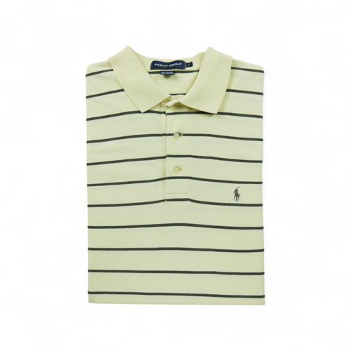 Reconditionné - Polo Manches Courtes Homme Jaune - Taille L - Homme - Jaune