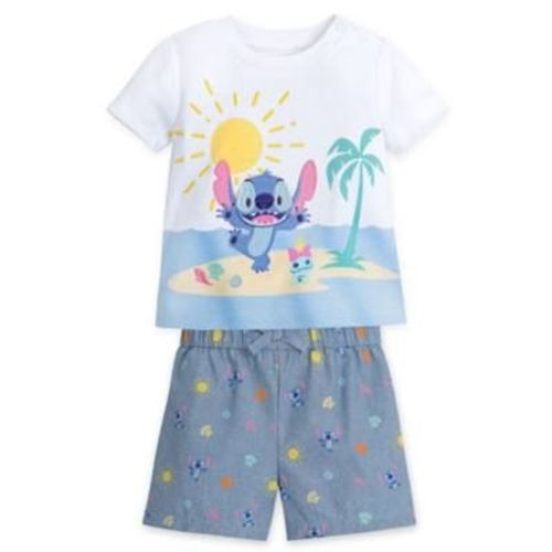 Ensemble Short Et T-Shirt Stitch Pour Bébé, Lilo & Stitch