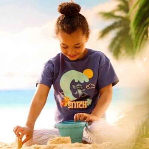 T-Shirt Stitch Bleu Pour Enfants, Lilo & Stitch (2025)