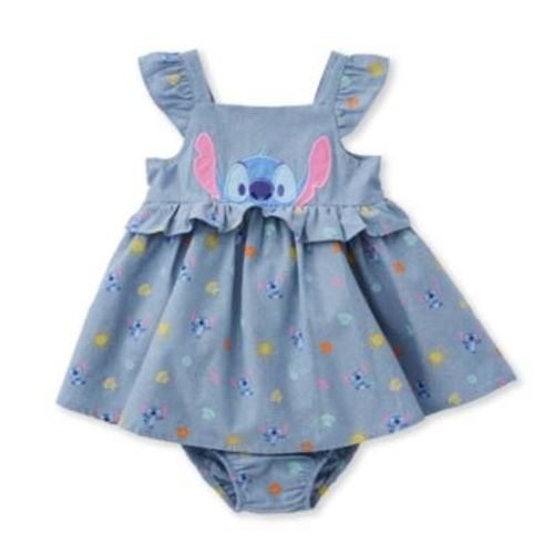 Ensemble Robe Et Culotte Stitch Pour Bébé