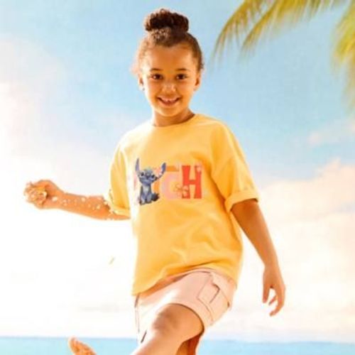 T-Shirt Stitch Jaune Pour Enfants, Lilo & Stitch