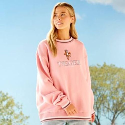 Sweatshirt Tigrou Rose Pour Adultes, Winnie L'ourson