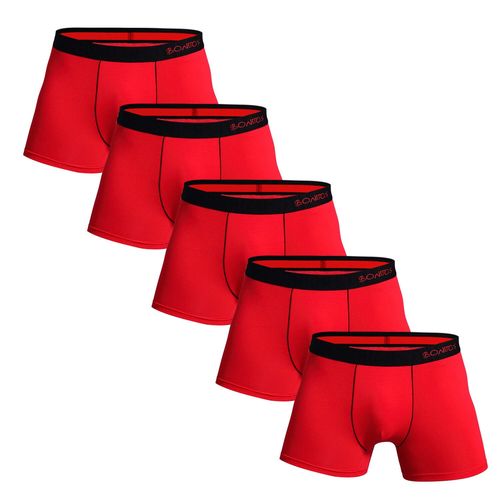 5 Pièces Boxer Et Caleçons En Coton Pour Homme,Sous-Vêtements De Marque,Ensemble De Luxe,Boîte Sexy,Kit De Slip,2023,5 Pièces - Type 5pcs B2 Red-M