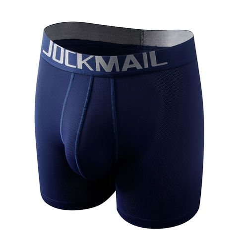 Sous-Vêtements Pour Hommes Sexy Boxer Pour Hommes 3d Pochette En Forme De Hamac Conçu Panneaux En Maille Respirante Hommes Boxershorts Tronc Caleçon Masculin - Type Jm468navy-M