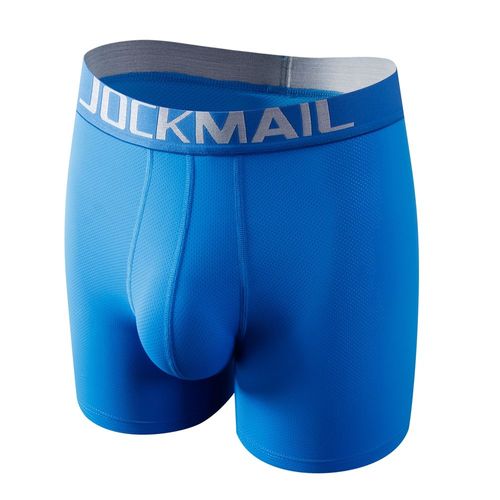 Sous-Vêtements Pour Hommes Sexy Boxer Pour Hommes 3d Pochette En Forme De Hamac Conçu Panneaux En Maille Respirante Hommes Boxershorts Tronc Caleçon Masculin - Type Jm468blue-M