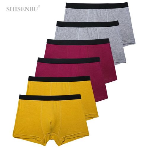 Lot De 6 Boxers Noirs En Bambou Pour Homme,Caleçons Respirants,Sous-Vêtements Sexy,Cadeaux - Type 1-13-Asian-Size-Xxxxl