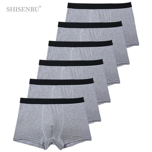 Lot De 6 Boxers Noirs En Bambou Pour Homme,Caleçons Respirants,Sous-Vêtements Sexy,Cadeaux - Type 1-6-Asian-Size-Xl