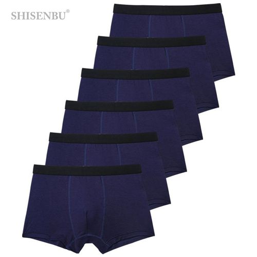 Lot De 6 Boxers Noirs En Bambou Pour Homme,Caleçons Respirants,Sous-Vêtements Sexy,Cadeaux - Type 1-7-Asian-Size-Xxxl