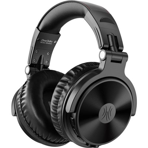 Proc Bluetooth Casque Sans Fil Et Mode Filaire, 110 Heures D'Utilisation,Casque Audio Avec Micro, Hi-Res Audio, Coussinets En Protéines Douces, Extra Basses, Confortable Léger Pliable Noir