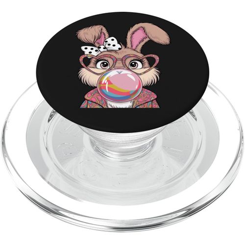 Chenquansarl- Happy Easter Bunny Bubblegum Lunettes De Pâques Fille Enfants Femmes Popsockets Popgrip Pour Magsafe