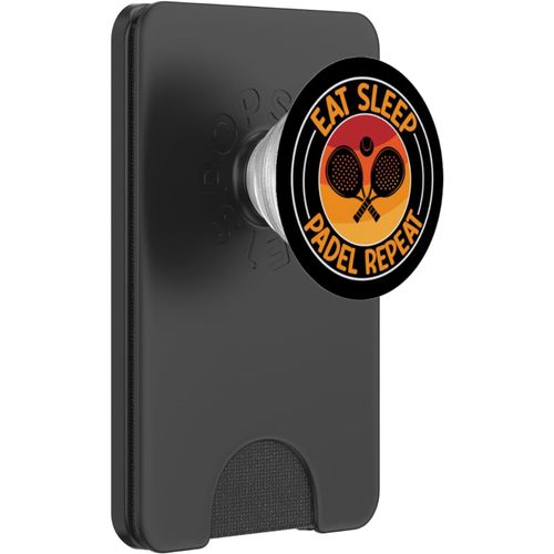 Chenquansarl- Eat Sleep Padel Repeat Balle De Raquette Amusante Motif Sport Popsockets Popwallet Pour Magsafe