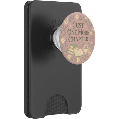 Chenquansarl- Just One More Chapter Floral Book Lover Aesthetic Pink Popsockets Popwallet Pour Magsafe