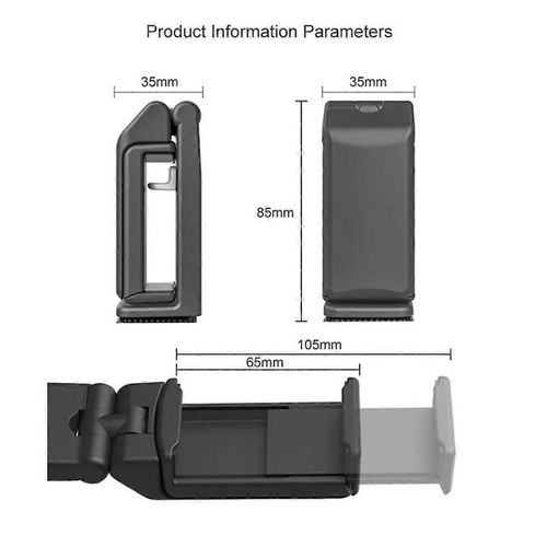 Support De Bureau Simple Portable Pliant 360 Degrés Rotatif Téléphone Clip Support Pratique