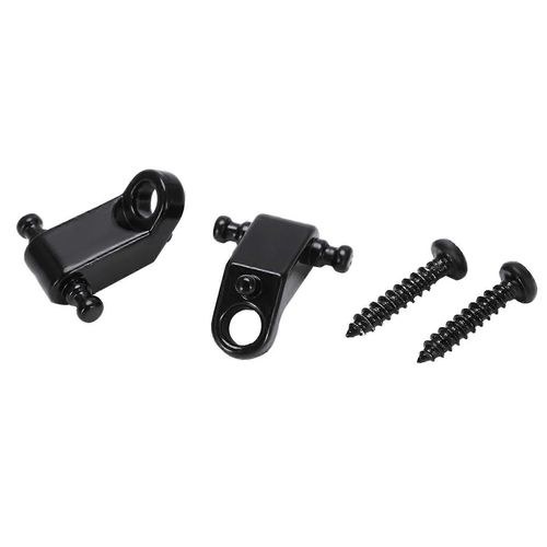 Un Ensemble 2 Pcs Guitare Électrique Rouleau Corde Arbre String Retainer - Noir