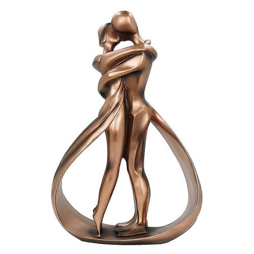 Couples affectueux embrassent baiser romantique Couple Art danse Sculpture, Statue de mariage d¿anniversaire