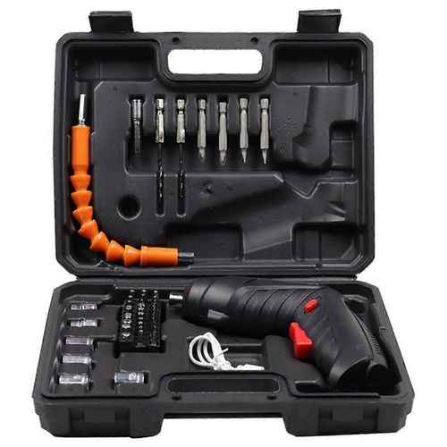 Tournevis électrique 47pcs tournevis sans fil 3.5N. Tournevis électrique M, vis de perceuse sans fil de 3,6 V