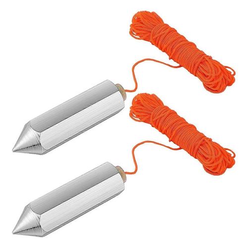 2 pcs hexagone acier plomb Bob790-8, 8 onces plomb alliage d¿acier plomb bâtiment mesure marteau artisanat fil à plomb kit