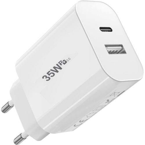 Chargeur 35w Usb_C Compatible Avec Motorola Moto G 5g Plus, 2 Ports Pd 3.0 Qc 3.0 Chargeur Mural Tres Rapide