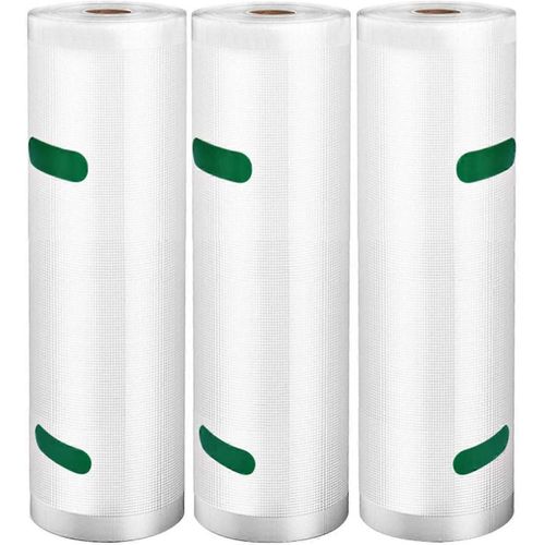 Rouleaux de sacs sous vide pour économiseur de nourriture, sacs de stockage sous vide robustes pour la cuisson sous vide