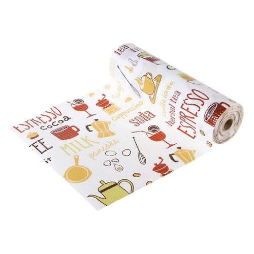 Papier mousse multifonction de doublure d¿étagère de tiroir pour armoires de cuisine, réfrigérateur, tiroirs, armoires (rouge
