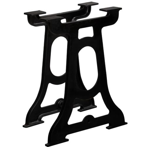 Vidaxl Pied De Table De Salle À Manger 2 Pcs Cadre En Y Fonte