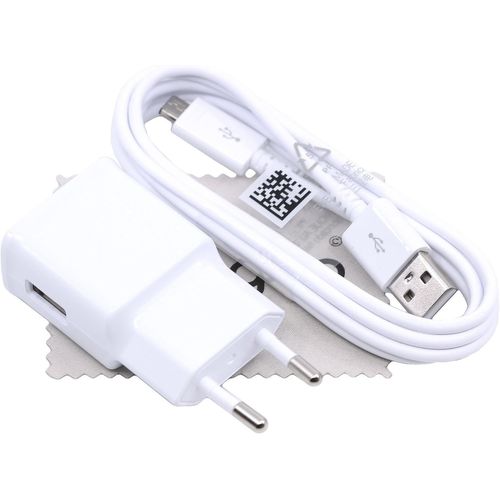 Chargeur Pour Samsung Pour Galaxy A10 (A105f), A10s (A107f), M10 (M105f), A01 (A015f), A01 Core (A013f) 15w 2a Micro-Usb Avec Mungoo Chiffon De Nettoyage D'écran
