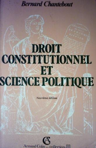 Droit Constitutionnel Et Science Politique