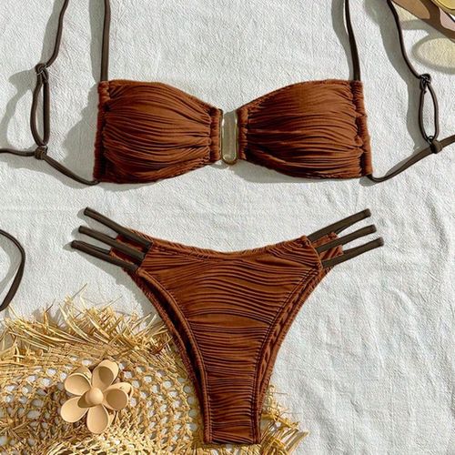 Maillot De Bain Sexy Pour Femmes,Ensemble Deux Pièces,Soutien-Gorge Push-Up,Bikini Brésilien,Pour Baigneurs À La Piscine,Vêtements De Plage,2025