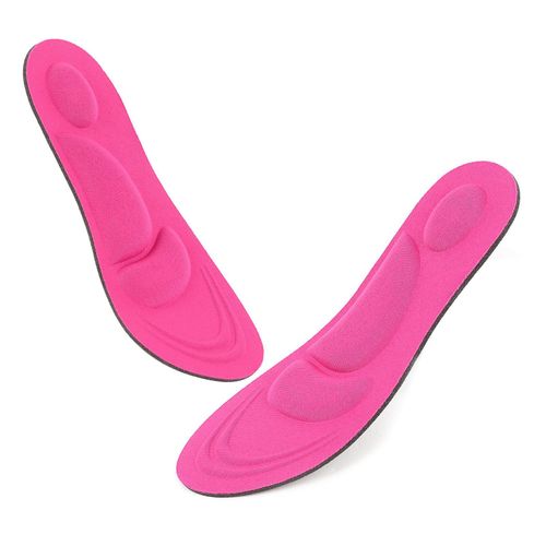 1 Paire 4d Éponge Semelles Souple Chaussure Voûte Plantaire Coussin De Massage Insert Coussins Pour Les Femmes