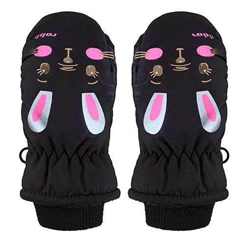 Gants De Ski Pour Enfants Mitaines Gants De Neige Imperméables Et Coupe-Vent Gants De Moufles De Lapin De Bande Dessinée Gants D #39;Hiver Chauds