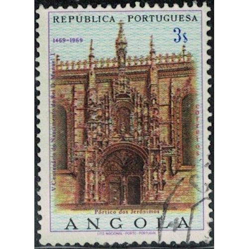 Angola 1969 Oblitéré Pórtico Do Mosteiro Dos Jerónimos Monastère Des Hiéronymites Y&T Ao 559 Su