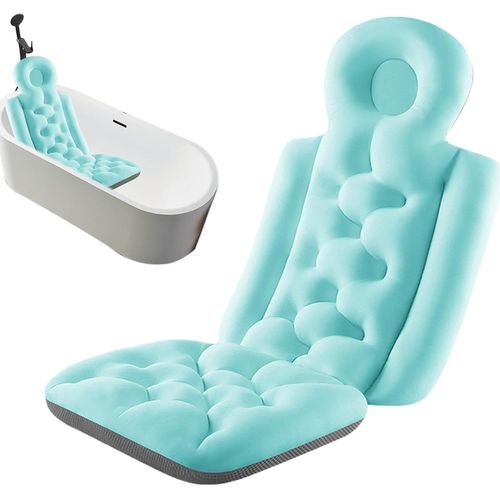 Coussin De Baignoire Pour Adultes, Tapis Et Coussin D'Oreiller De Bain Complet, Soutien De La Tête, Du Cou, Du Dos, Des Épaules, Coussin De Baignoire Confortable, Oreiller De Baignoire Complet
