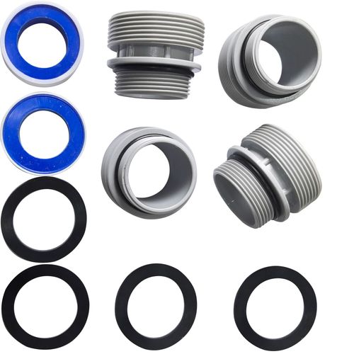 Lot de 4 Guide de natation pour adaptateur Intex 38 mm, 4560 adaptateur de tuyau de piscine, 40 mm vers DN40 (1 1/2") pour pompe de filtration Intex Coleman Hayward