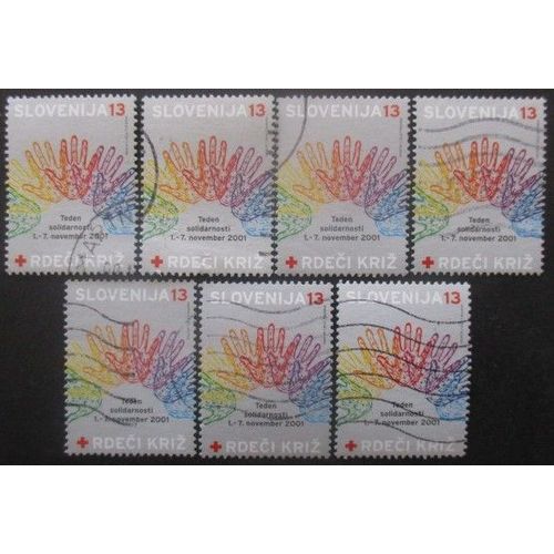 Slovenie Bienfaisance N°22 X 7 Oblitéré