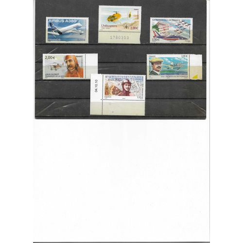 6 Timbres Neufs Poste Aérienne Avions France 2006
