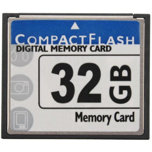 Carte mémoire Compact Flash de 32 Go (blanc et bleu)