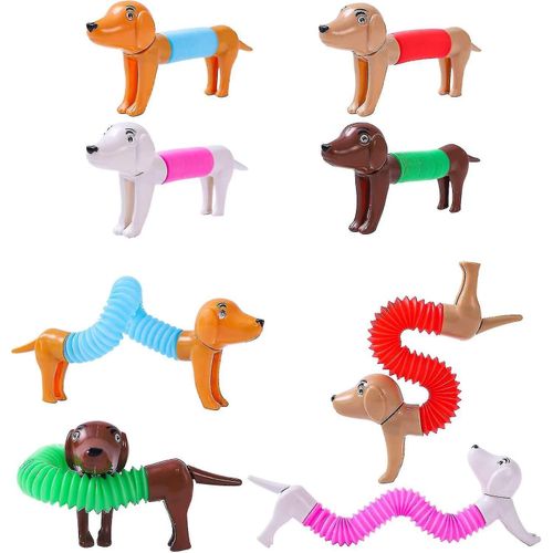 Jouets sensoriels pour l¿autisme, nouveaux (4pcs) tubes pop, jouets Fidget pour enfants filles, jouets pour tout-petits âge 1-2-4, jouets pour enfants