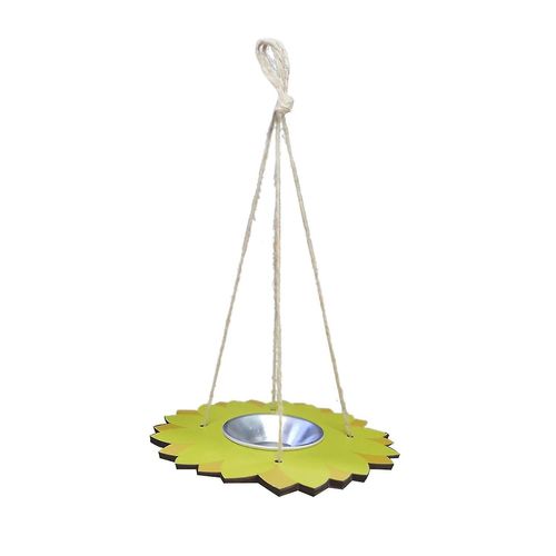 Plateau de bain et mangeoire à oiseaux en bois, mangeoire à oiseaux suspendue pour l¿extérieur et à l¿intérieur, balcon de jardin automatique