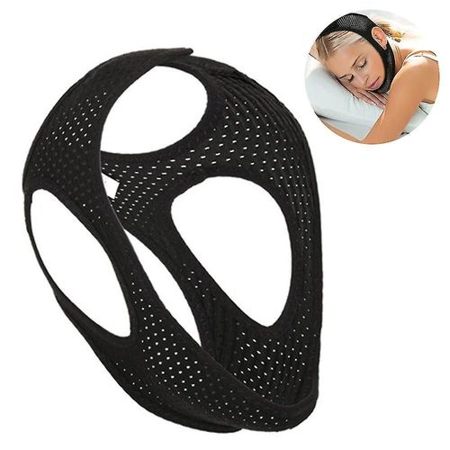 Mentonnière Anti Ronflement, Sangles De Menton Compatibles Avec Le Ronflement, Solution De Ronflement Réglable Stop Snorin 