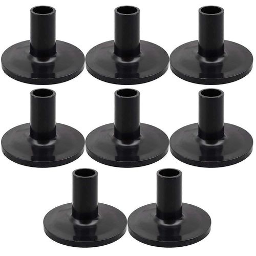 8pcs Cymbale Manches 38x26mm Noir Tambour Cymbale Manches Remplacement