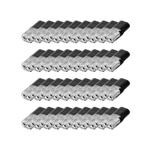 40 Pcs Connecteur De Fiche De Voiture, 2 Broches Fil Rapide Split Connecteur 18-24awg Étanche Pour Voiture Camion Kayak B