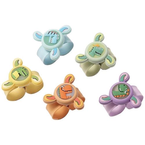 5pcs Mosquito Repellent Bracelet Rotating Top Silicone Snap Ring Cute Luminous Children #39;S Anti Mosquito Wristband