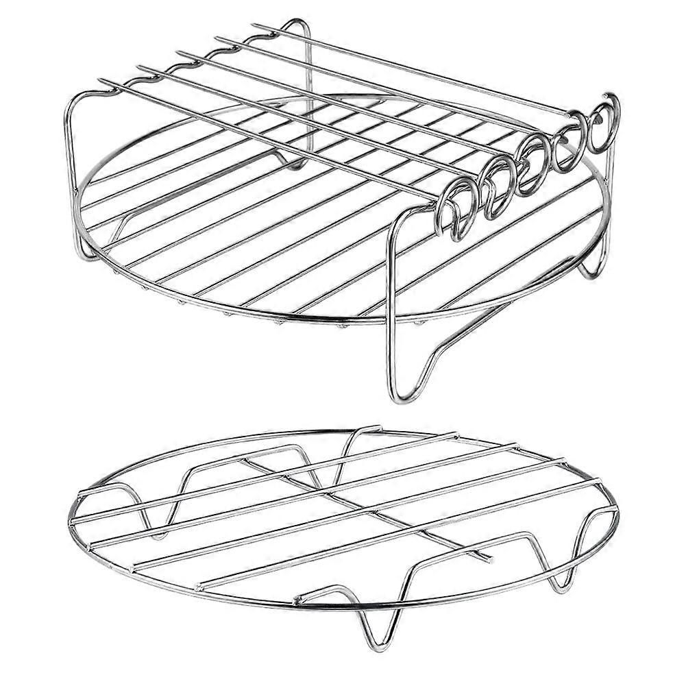 2 Pcs Accessoires Friteuse À Air Friteuse Air Friteuse Rack Ensembl...