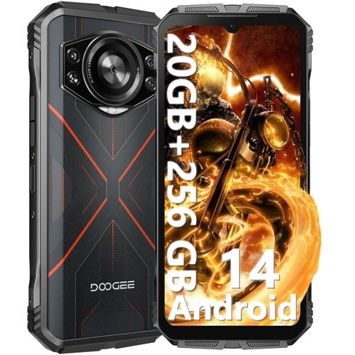 Doogee S Cyber (NFC - 6.58'' - 256 Go, 8 Go RAM - 10 800 mAh) Rouge