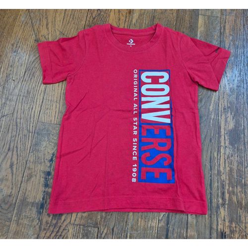 T-Shirt Manches Courtes Garcon Rouge Converse Taille 5ans