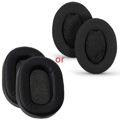 Coussinets d¿oreille de remplacement Housse de coussin Coussinets d¿oreille pour ATH-MSR7 M50X M20 M40 M4 Coussin d¿oreillette en cuir souple