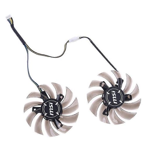 1 paire FD7010H12S ventilateur de refroidisseur à 4 broches de 75 mm pour carte graphique MSI GTX R6870 R6790