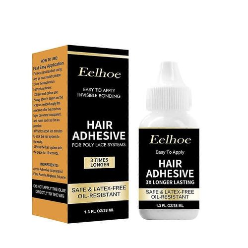 Colle De Perruque, Colle Dentelle Imperméable, Perruque Dentelle Fixe Forte, Perruque Devant, Colle, Peau, Colle Liquide Invisible, Colle De Perruque, 38ml